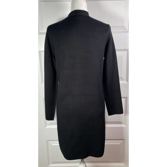 Becool NWOT Womans S/M Medium Black Heavy Long Cardigan Pockets Super Soft Cozy - Picture 3 of 7